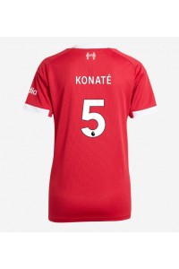 Liverpool Ibrahima Konate #5 Voetbaltruitje Thuis tenue Dames 2025-26 Korte Mouw